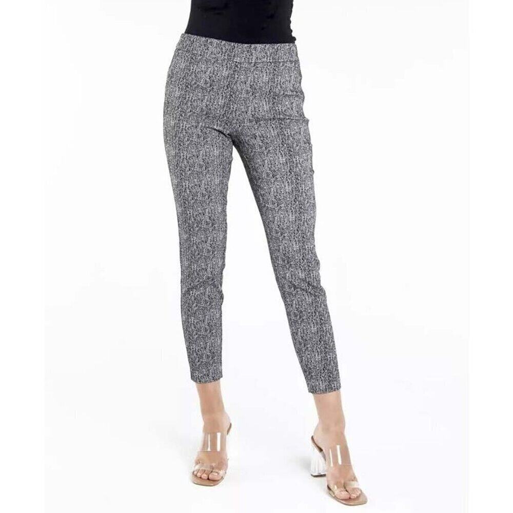 Nanette Lepore Herringbone Slim Pants NWOT Small Pull On Stretch Career Classic